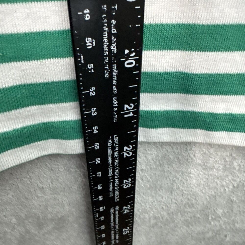 Jantzen Lg Tank womens blue green white stripe sleeveless made in USA - Picture 4 of 7